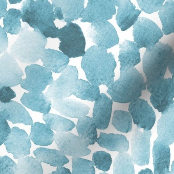 Deep emerald vibes watercolor teal paint spots abstract watercolour