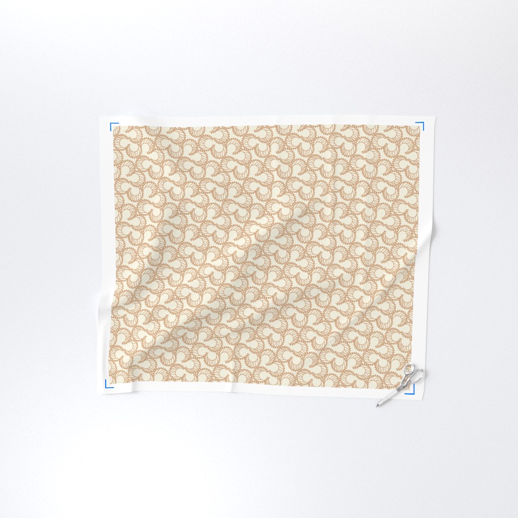 Yard of fabric with selvedge and sewing shears