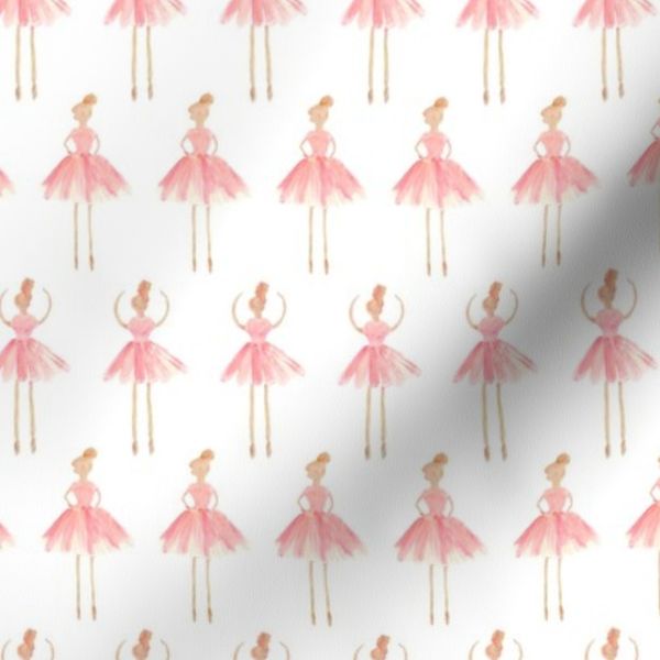 Ballerina Dancer Print in Blush 35