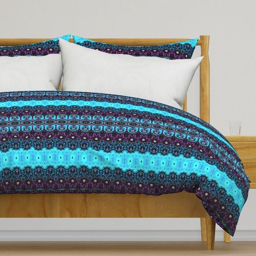 Ornate Tribal Blues and Purples