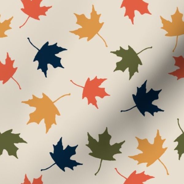 Fall Season - Yellow Orange Green Navy on Glow CW 2 300dpi - Medium Print