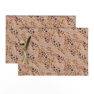 Earthone Florals Light Background
