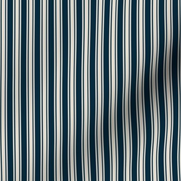 Mattress Ticking Stripe - Black and Ivory - pointdelettre04