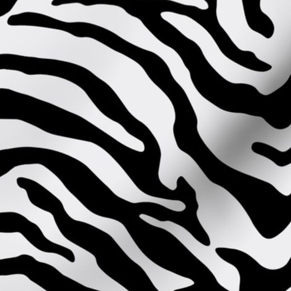 Black And White Zebra Stripe Pattern