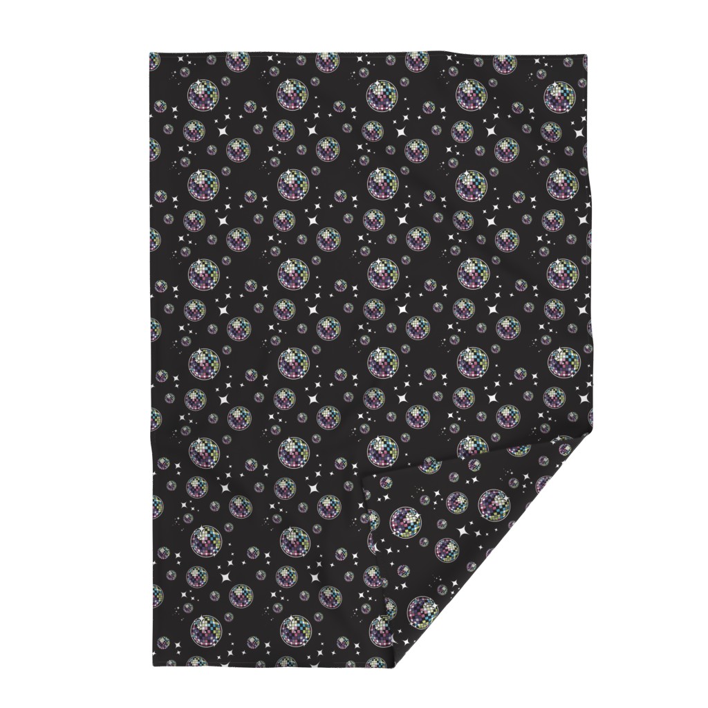Top down Throw Blanket with the bottom right edge flipped up on a white background