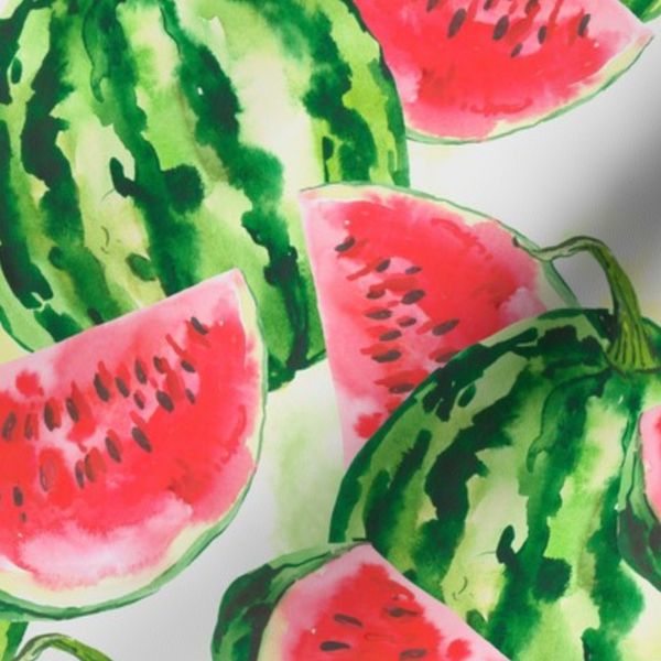 Watercolor watermelon
