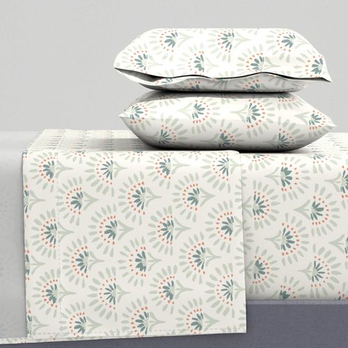 Bohemian Fan Canary Green-Hufton Studio