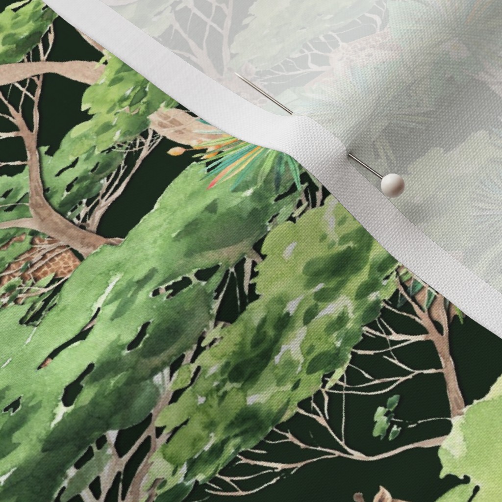 Close up of Petal Signature Cotton fabric with a sewing pin