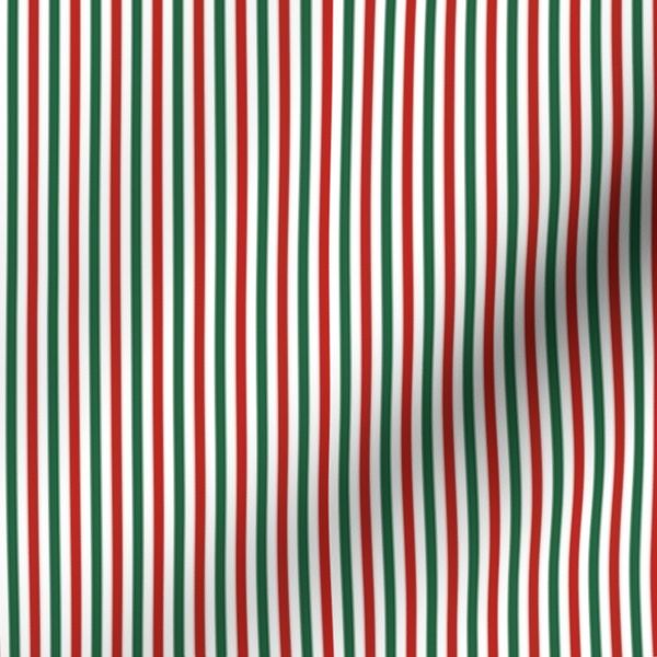 Stripe - Christmas - Red/Green/White - 1/8
