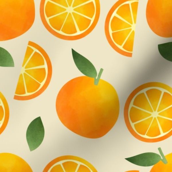 Watercolor Oranges