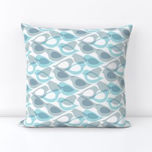 Airy Aviary Abstract - duck egg blue small