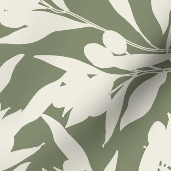 ALUPETET Summer in the kitchen - abstract - Olive green