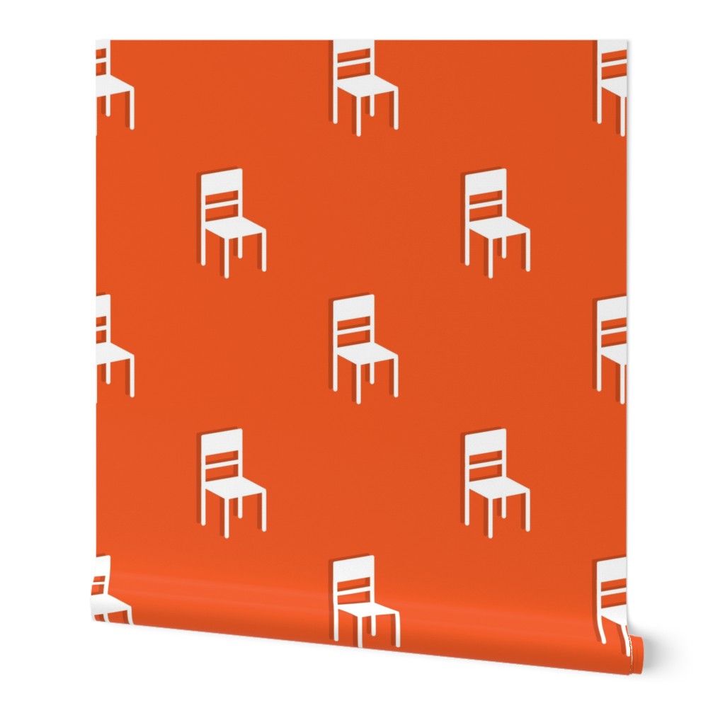 Roll of Peel and Stick wallpaper on white