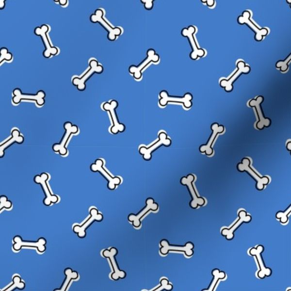 DOG Bone Cute Dog Bandana Dog Bone Treat Dog Bones Light Blue and White