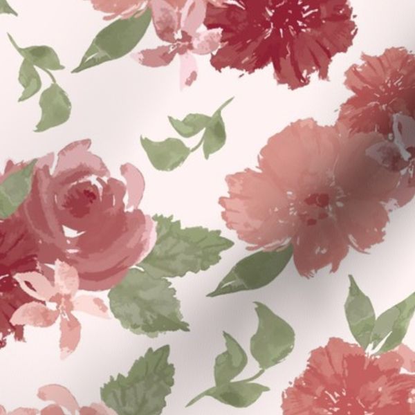 Watercolor Flowers 2 Nostalgia