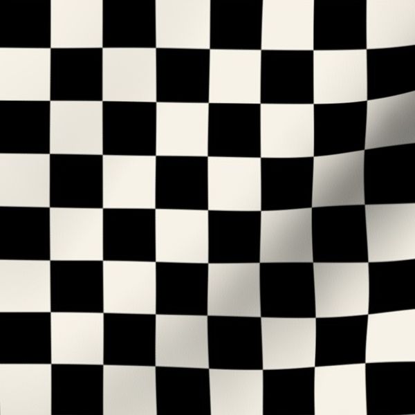 small black + buff checkerboard