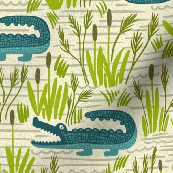 alligator swamp land normal scale