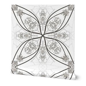 Abstract grey tones geometrical pattern design
