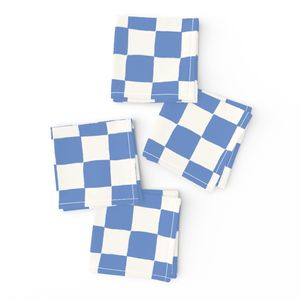 Checkerboard in blueberry blue LARGE