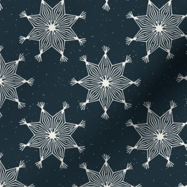 Boho Christmas Star . navy