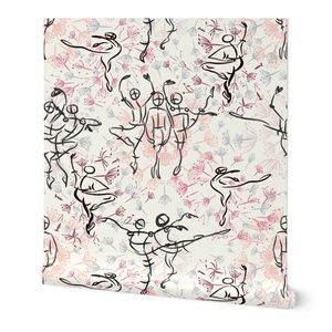 dancers burst of magic on red pinks on lt pink
