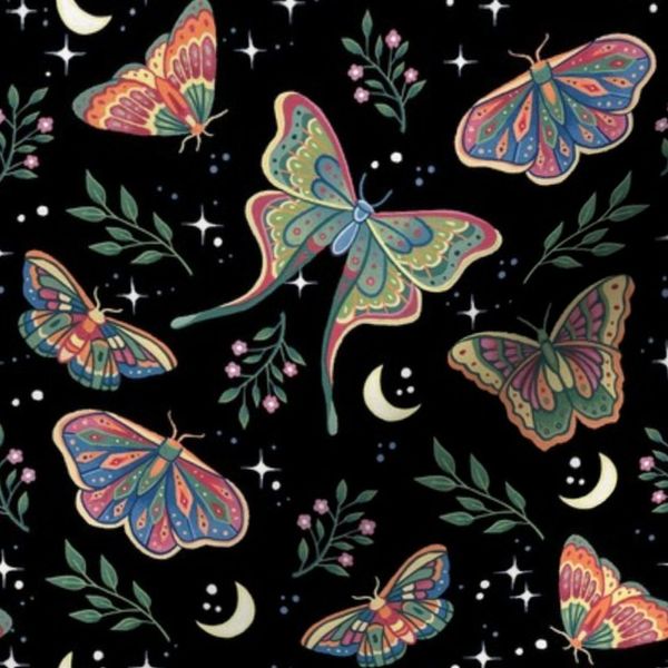 Moths in Black-Large Scale