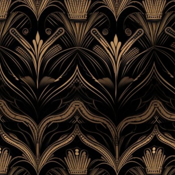 Black and Gold Royal Pattern