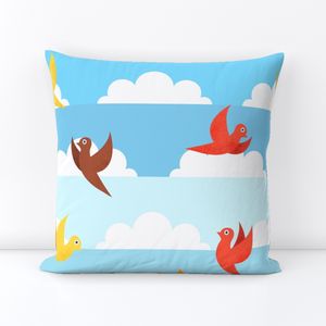 Bright Birds and Soft Clouds - large scale