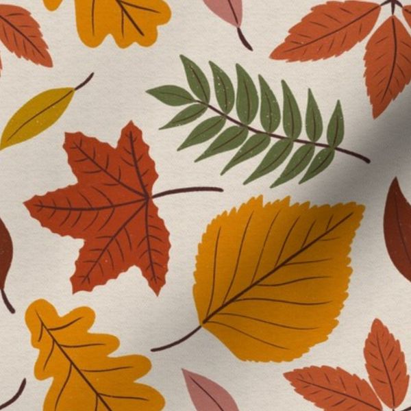 Falling Leaves - Beige 8in