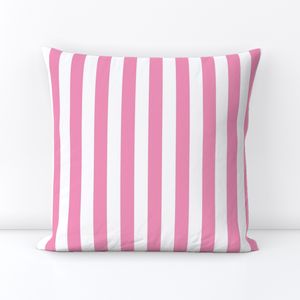 1 inch stripe- brighter pink and pure white