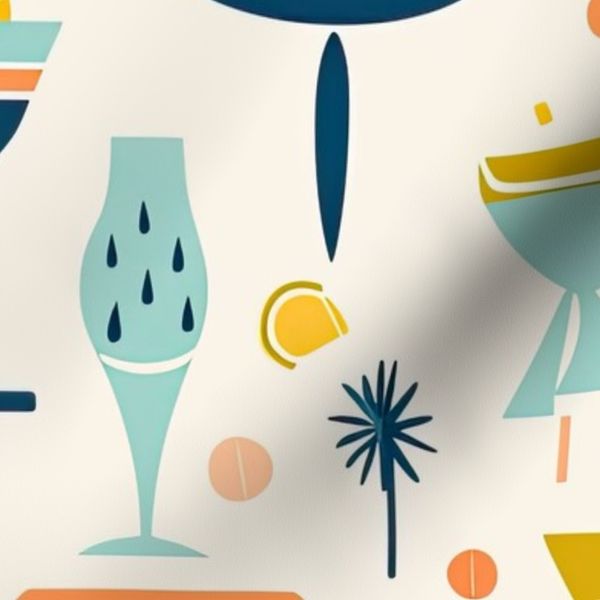 Happy Hour Cocktails Vintage Retro ATL 662
