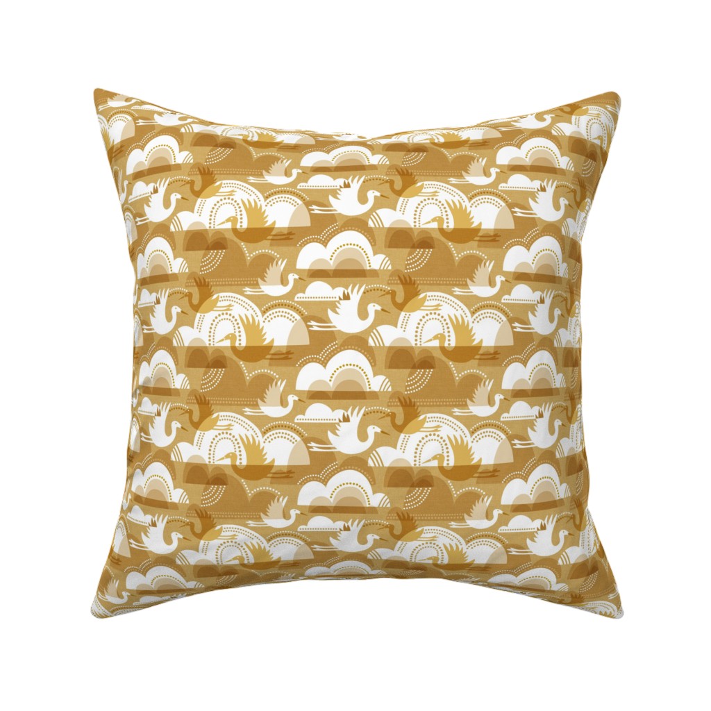 18 inch square Throw Pillow on a white background