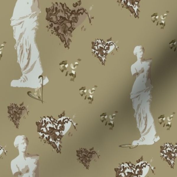 Retro fabric statue
