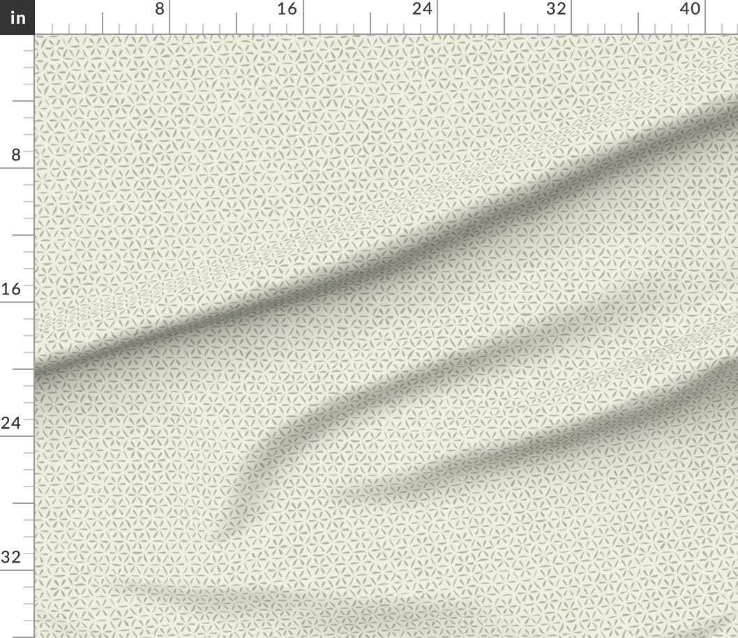 42 x 36 in (107 x 91 cm) Yard with rulers