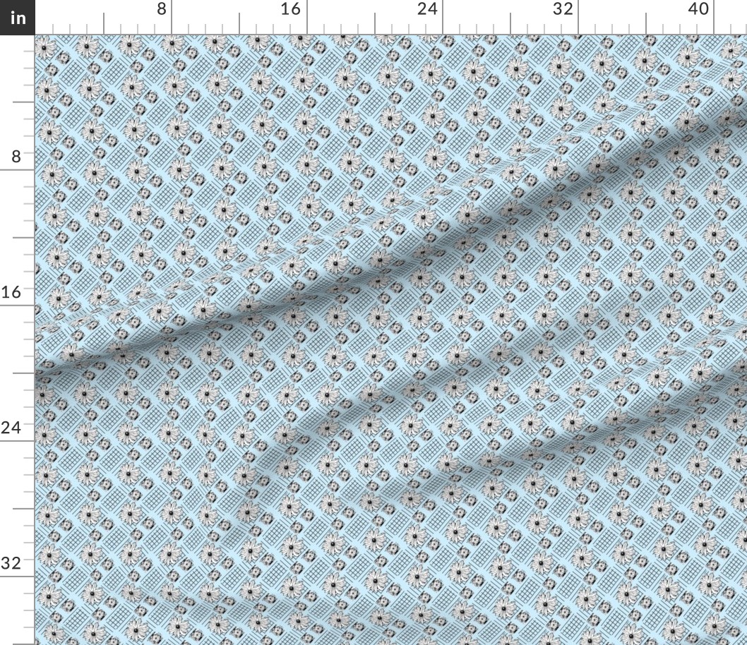 42 x 36 in (107 x 91 cm) Yard with rulers