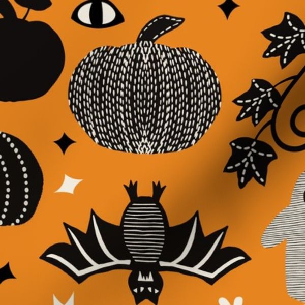 All Hallows - Halloween - orange