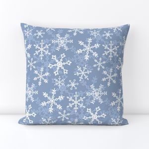 Snowflakes Blue Evening