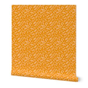Light leaves in sunny orange