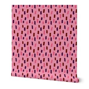 Purple pink and burgundy irregular stripes - Large scale
