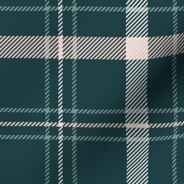 Plaid muted green
