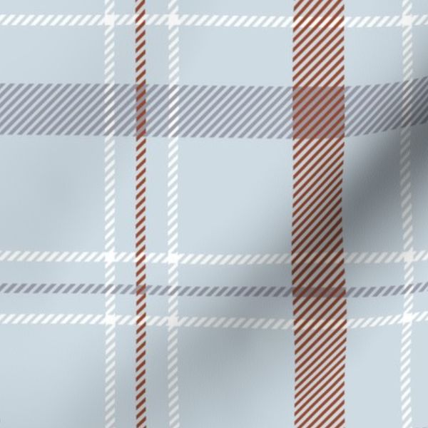Palid - winter blue and broown and cream