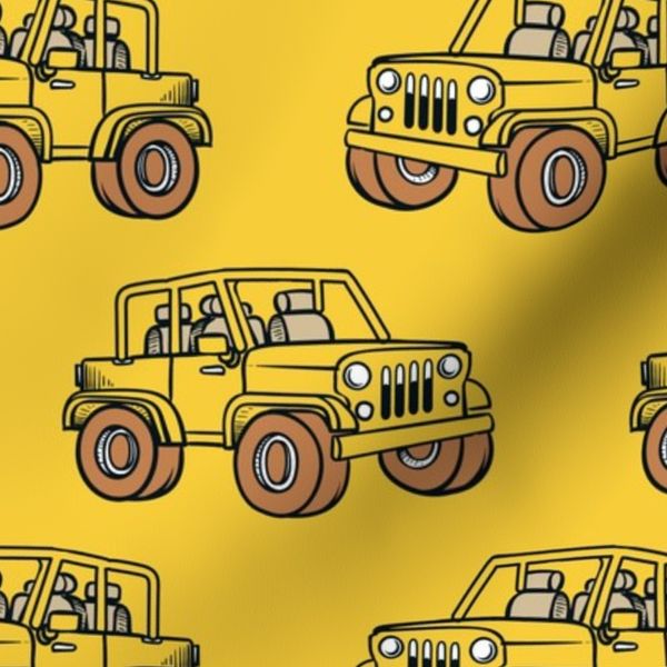 Large Scale   4x4 Adventures Off Road All Terrain Vehicles on Yellow
