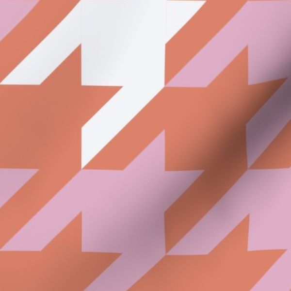 Intangible Houndstooth coral peach 18 inch