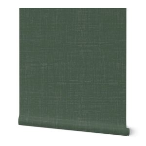 linen texture dark sage green / cool army green solid