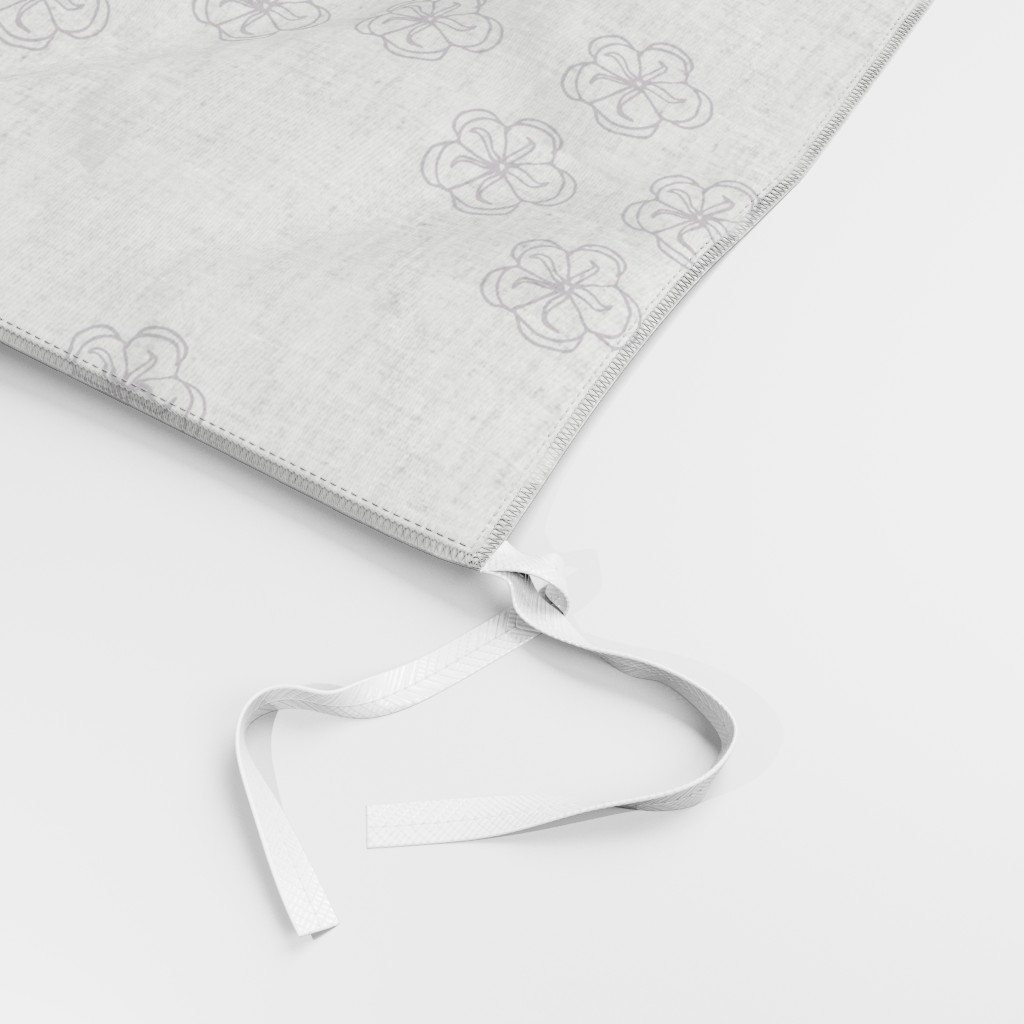 Inside out Duvet Cover close up showing the ribbon tie in the corner