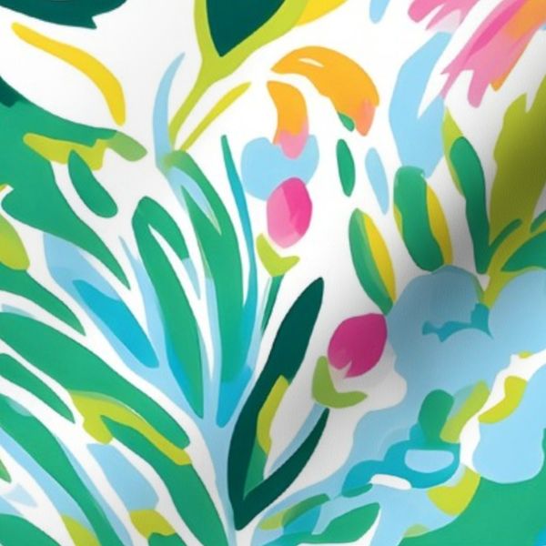 Green & Pink Lilies