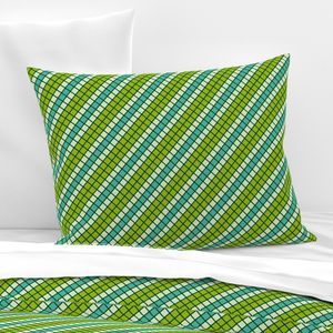 Small scale Squares or stripes green 1960s