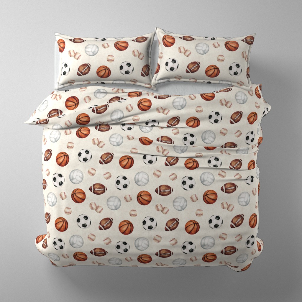 Top down bed with a duvet cover that fits a King or California King sized bed