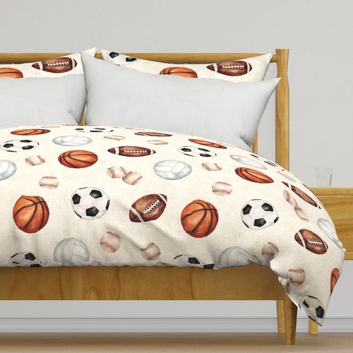 All Star Sports Toss on Textured Cream 24 inch