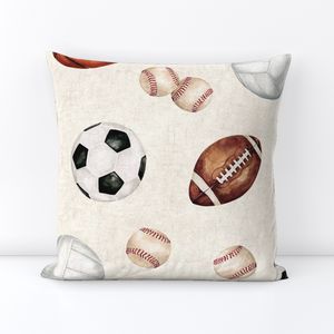 All Star Sports Toss on Textured Cream 24 inch